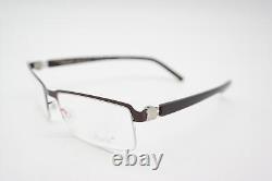 Lunettes Urbaines Pend. TITANE Bronze Argent Marron Monture de Lunettes Demi-Contour Nouvelle