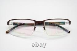 Lunettes Urbaines Pend. TITANE Bronze Argent Marron Monture de Lunettes Demi-Contour Nouvelle
