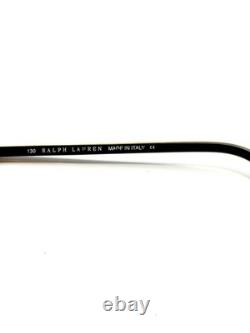 Lunettes VTG Ralph Lauren Petite Oval Argent Demi Cerclées RL 1450 0RA7 46 18 130