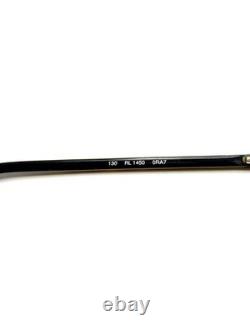 Lunettes VTG Ralph Lauren Petite Oval Argent Demi Cerclées RL 1450 0RA7 46 18 130