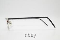 Lunettes Vintage Anna Sui AS00901 Monture de lunettes argent noir à demi cerclées