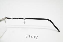 Lunettes Vintage Anna Sui AS00901 Monture de lunettes argent noir à demi cerclées