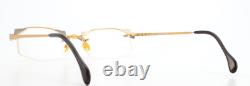 Lunettes Vintage Choc Sans Monture 039-21-398 Or Tige Industrielle Rectangle Années 90