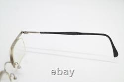 Lunettes Vintage F+A FASHION 224.3 Monture de lunettes argent noir à demi cerclée Lunettes Vintage F+A FASHION 224.3 Monture de lunettes argent noir à demi cerclée