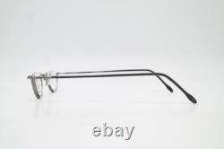 Lunettes Vintage HUMPHREYS 2433 Monture en Métal Argent Noir à Demi Cerclage