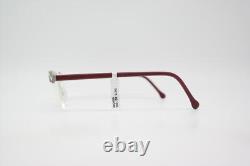 Lunettes Vintage Milli B par MIKADO 049-633 Multicolore Argent Rouge Demi-cerclées