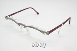 Lunettes Vintage Milli B par MIKADO 049-633 Multicolore Argent Rouge Demi-cerclées