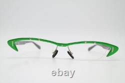 Lunettes Vintage PROKSCH'S A31 Vert Argent Noir Monture de Lunettes Demi-Cerclée