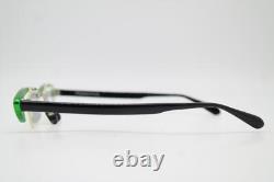 Lunettes Vintage PROKSCH'S A31 Vert Argent Noir Monture de Lunettes Demi-Cerclée