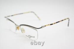Lunettes Vintage Robert Rüdger 1550 148-22 Argent Noir Marron Demi Cerclées