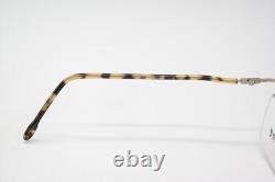 Lunettes Vintage Robert Rüdger 1550 148-22 Argent Noir Marron Demi Cerclées