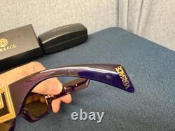 Lunettes de soleil Versace VE4444U 5408V9 violet transparent/jaune à effet miroir argenté 54 mm