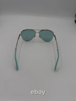Lunettes de soleil aviateur Tiffany & Co. TF3062 Diamond Point Argent Bleu