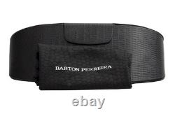 Lunettes de soleil carrées fashion Barton Perreira Olina noires pour femme 54 mm