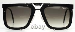 Lunettes de soleil carrées pour hommes CAZAL 648 002 Noir Argent plein cadre 56-25-145 B46