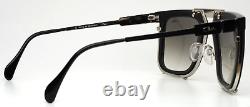 Lunettes de soleil carrées pour hommes CAZAL 648 002 Noir Argent plein cadre 56-25-145 B46