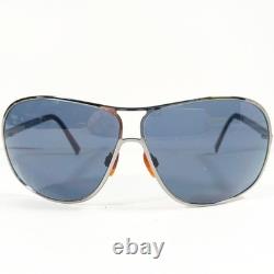 Lunettes de soleil pilote Chanel 4127 c. 108/87 125 à monture argentée avec verres gris et étui