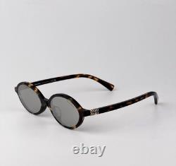 Lunettes de soleil pour femme Miu Miu Havana Gris Miroir Argent MU04ZSF REGARD VAU07F