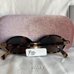 Lunettes de soleil pour femme Miu Miu Havana Gris Miroir Argent MU04ZSF REGARD VAU07F