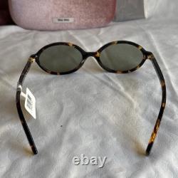 Lunettes de soleil pour femme Miu Miu Havana Gris Miroir Argent MU04ZSF REGARD VAU07F