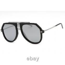 Lunettes de soleil pour homme Dolce & Gabbana Aviateur en plastique noir avec bordure complète 0DG6195 501/6G