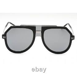 Lunettes de soleil pour homme Dolce & Gabbana Aviateur en plastique noir avec bordure complète 0DG6195 501/6G