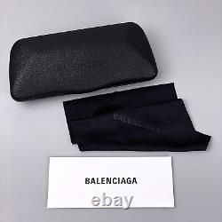 Lunettes de soleil pour hommes Balenciaga Rose clair Argent Gris Œil de chat BB0095S 013 NOUVEAU