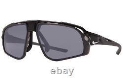 Lunettes de soleil pour hommes Nike Flyfree FV2387 010 noir/argent flash/volt 59mm