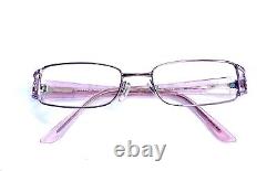 Lunettes de soleil rectangulaires Versace en argent avec Medusa rose clair, fabriquées en Italie, MOD 1104-B 50 17 130.