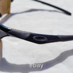 Lunettes de sport pour hommes Oakley à demi-cerclées en noir avec verres supplémentaires et étui