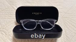 Lunettes de vue Coach transparentes et argentées