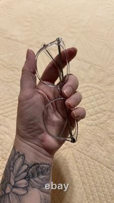 Lunettes de vue Coach transparentes et argentées