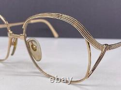 Lunettes de vue Dior pour femme Cadre rond ovale argenté vintage 90er 2474 carré plein.