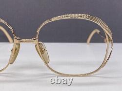 Lunettes de vue Dior pour femme Cadre rond ovale argenté vintage 90er 2474 carré plein.