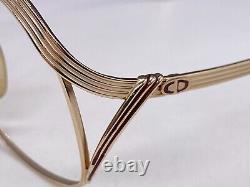 Lunettes de vue Dior pour femme Cadre rond ovale argenté vintage 90er 2474 carré plein.