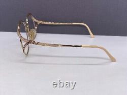 Lunettes de vue Dior pour femme Cadre rond ovale argenté vintage 90er 2474 carré plein.