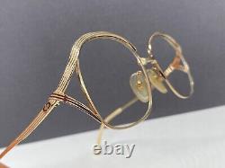 Lunettes de vue Dior pour femme Cadre rond ovale argenté vintage 90er 2474 carré plein.