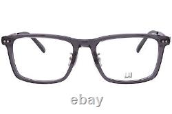 Lunettes de vue Dunhill DU0073OA 004 pour hommes Gris/Argent Forme rectangulaire à monture complète 55mm