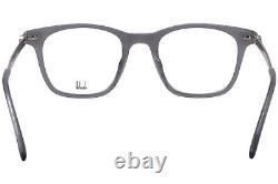 Lunettes de vue Dunhill DU0092OA 004 pour hommes Gris/Argent Forme rectangulaire à monture intégrale 50mm