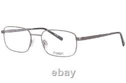 Lunettes de vue Flexon Collins 600 033 pour hommes, monture optique pleine en métal gris foncé de 55 mm