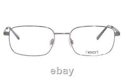 Lunettes de vue Flexon Collins 600 033 pour hommes, monture optique pleine en métal gris foncé de 55 mm