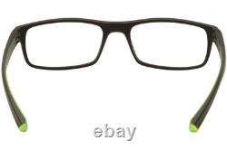 Lunettes de vue Nike 7090 010 Noir Mat/Vert/Argent Monture Optique Cerclée 53mm