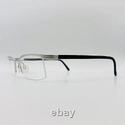 Lunettes de vue Swarovski Femme Homme Ovale Argent Gris Demi-Cerclé Modèle S 147 NEUF