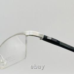 Lunettes de vue Swarovski Femme Homme Ovale Argent Gris Demi-Cerclé Modèle S 147 NEUF