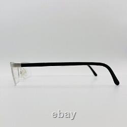 Lunettes de vue Swarovski Femme Homme Ovale Argent Gris Demi-Cerclé Modèle S 147 NEUF