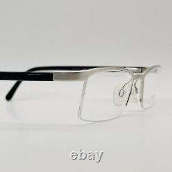 Lunettes de vue Swarovski Femme Homme Ovale Argent Gris Demi-Cerclé Modèle S 147 NEUF