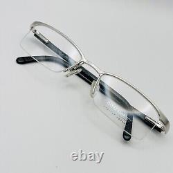 Lunettes de vue Swarovski Femme Homme Ovale Argent Gris Demi-Cerclé Modèle S 147 NEUF