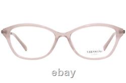 Lunettes de vue Vera Wang en taffetas BH pour femmes, monture optique pleine couleur Barely Blush, 53mm