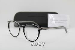 Lunettes de vue authentiques neuves Prodesign Denmark 3641 C. 6032 noires, transparentes et argentées 50-20