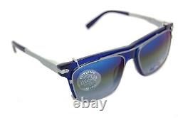 Lunettes de vue carrées VUARNET CITYLYNX 1404 0003 avec clip-on de lunettes de soleil miroir bleu AR